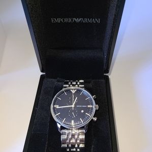 Emporio Armani AR1468 SS Watch NWT